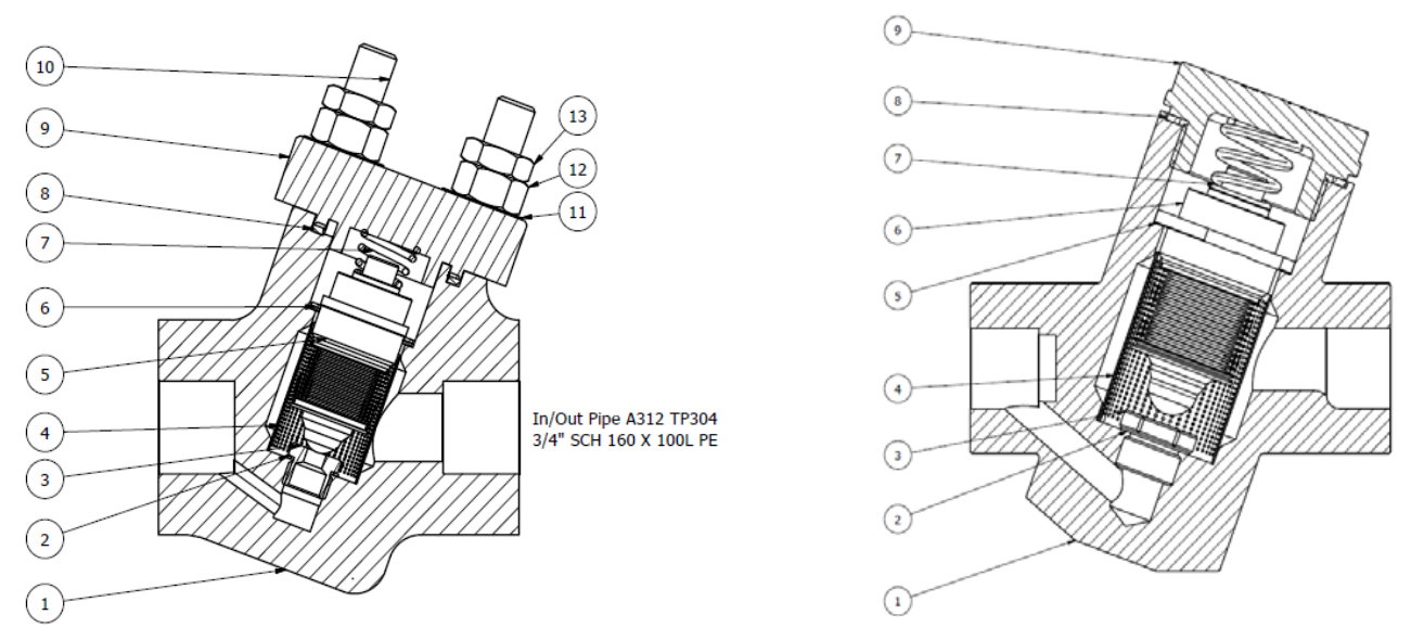 TS-S25A 재질 및 부품명 Material Description